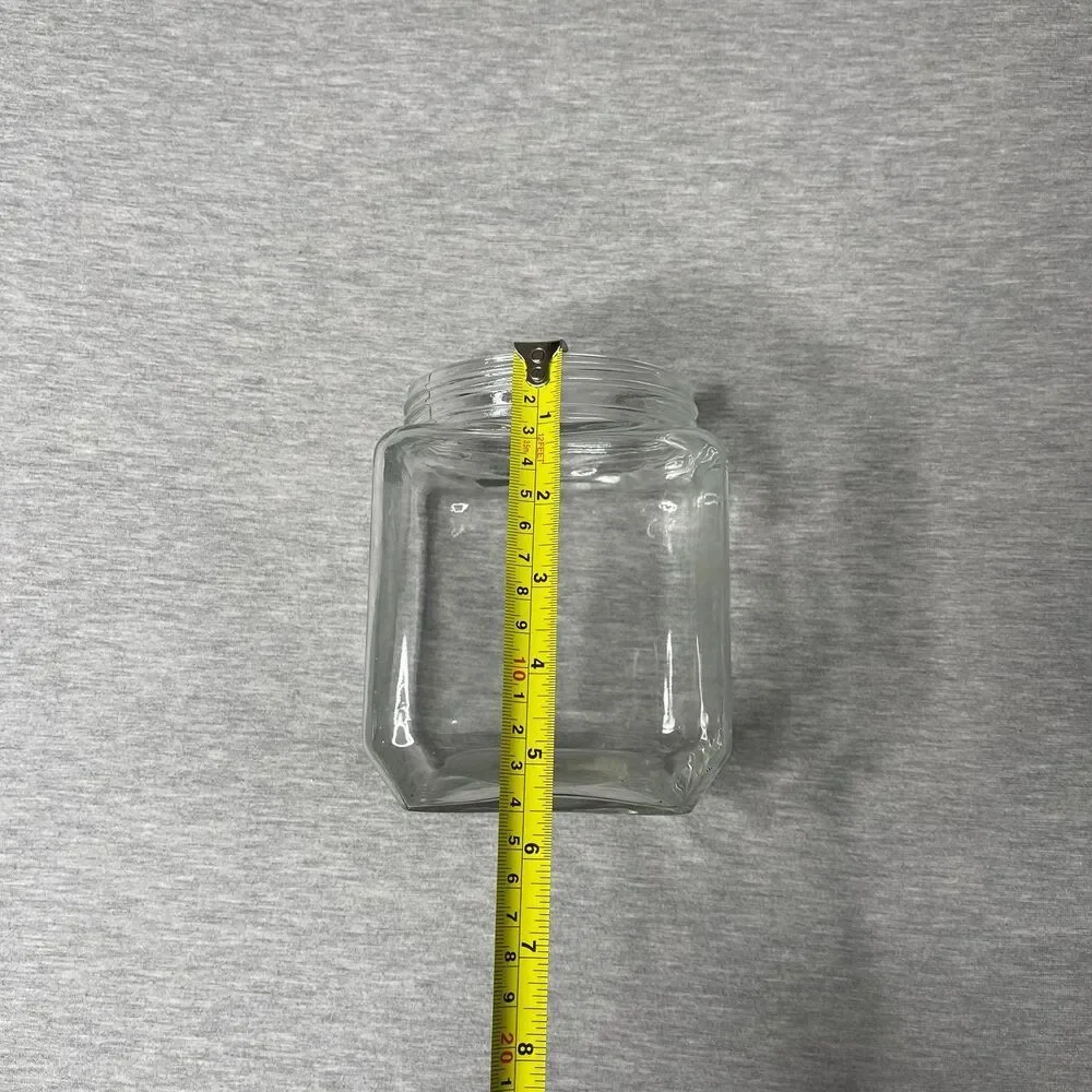 Target 5.5” Clear Square Glass Jar